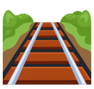 Railway Track Emoji, Facebook style