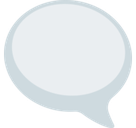 Left Speech Bubble Emoji, Facebook style