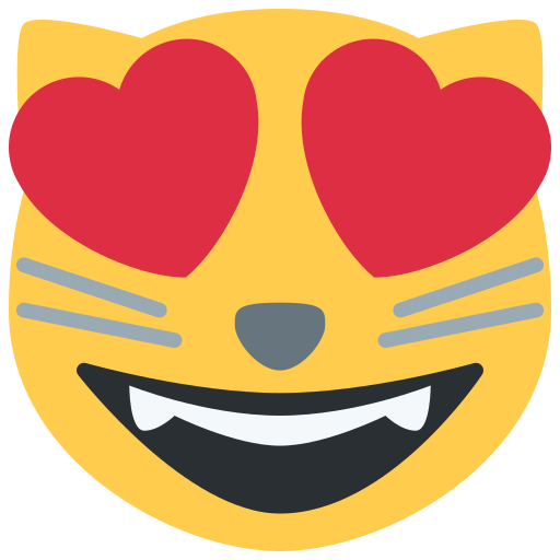 Smiling Cat Face with Heart-Eyes Emoji Meaning and Pictures