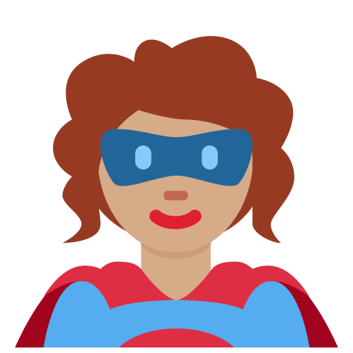 🦸🏽 Superhero Emoji with Medium Skin Tone Meaning and Pictures