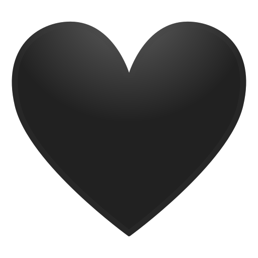 meaning of black love heart emoji
