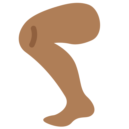🦵🏾 Leg Emoji with Medium-Dark Skin Tone Meaning and Pictures