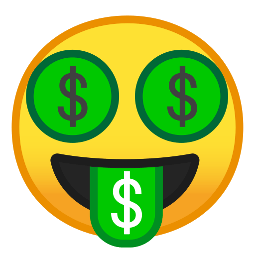 Money!    Mouth Face Emoji Meaning With Pictures From A To Z - money mouth face !   emoji google style google