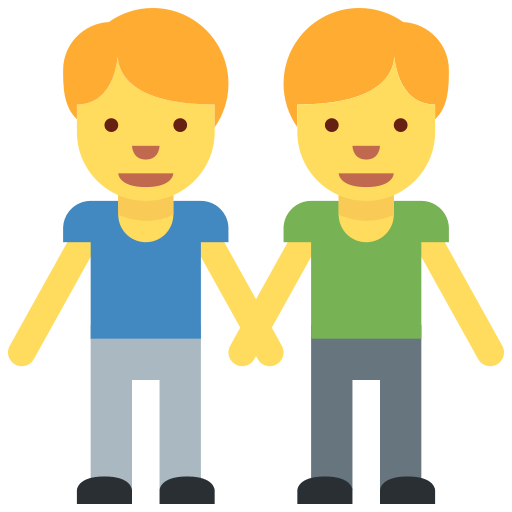 👬 Two Men Holding Hands Emoji Meaning With Pictures From A To Z 