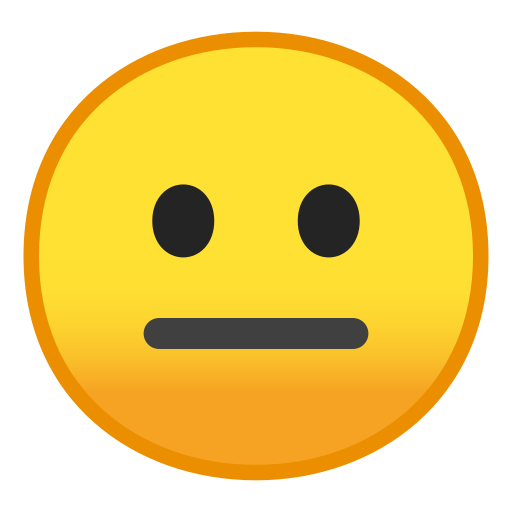 Straight Face Emoji Meaning With Pictures From A To Z - straight face emoji