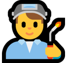 Man Factory Worker Emoji, Microsoft style
