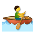 Person Rowing Boat Emoji, LG style