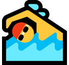 Swimmer Emoji, Microsoft style