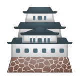 Japanese Castle Emoji, Google style