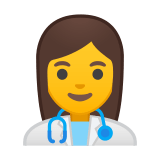 Woman Health Worker Emoji, Google style