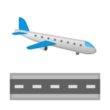 Airplane Arrival Emoji, Google style