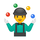 Man Juggling Emoji, Google style