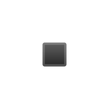 Black Small Square Emoji, Google style