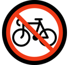 No Bicycles Emoji, Microsoft style