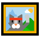 Framed Picture Emoji, Microsoft style