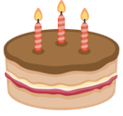 Birthday Cake Emoji, Facebook style