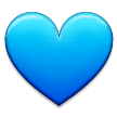 Blue Heart Emoji, Samsung style
