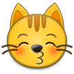 Kissing Cat Face Emoji, Samsung style