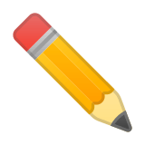 Pencil Emoji, Google style