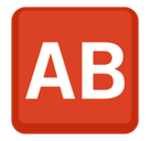 Ab Button (Blood Type) Emoji, Facebook style
