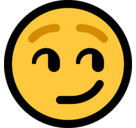 Smirk Emoji, Microsoft style