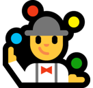 Man Juggling Emoji, Microsoft style