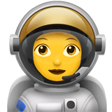 Woman Astronaut Emoji, Apple style