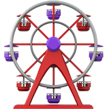 Ferris Wheel Emoji, Apple style