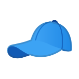 Billed Cap Emoji, Google style