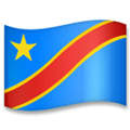 Flag: Congo - Kinshasa Emoji, LG style