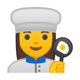 Woman Cook Emoji, Google style