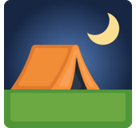 Tent Emoji, Facebook style