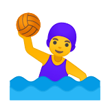 Woman Playing Water Polo Emoji, Google style