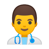 Man Health Worker Emoji, Google style