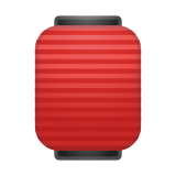 Red Paper Lantern Emoji, Google style