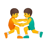 Men Wrestling Emoji, Google style