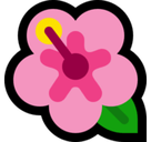 Hibiscus Emoji, Microsoft style