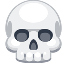 Skull Emoji, Facebook style