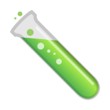 Test Tube Emoji, Google style