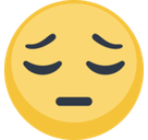 Pensive Face Emoji, Facebook style