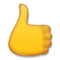 Thumbs Up Emoji, LG style
