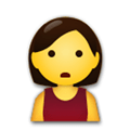Person Pouting Emoji, LG style