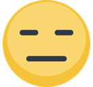 Expressionless Face Emoji, Facebook style
