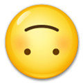 Upside-Down Face Emoji, LG style