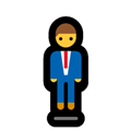 Man in Business Suit Levitating Emoji, Microsoft style