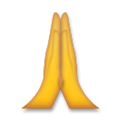Folded Hands Emoji, LG style