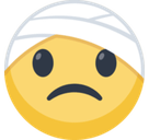 Face with Head-Bandage Emoji, Facebook style