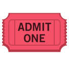 Admission Tickets Emoji, Facebook style