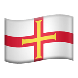 Flag: Guernsey Emoji, Apple style