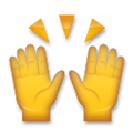 Raising Hands Emoji, LG style